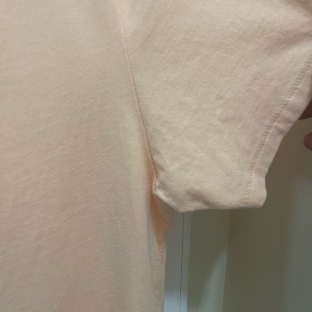 J.Crew Peach Graphic “Spritzed” Short Sleeve Tee Shirt , Orange Design - size M - Picture 10 of 12